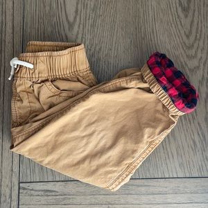 Baby Gap Flannel Lined Boys Chino Pants
